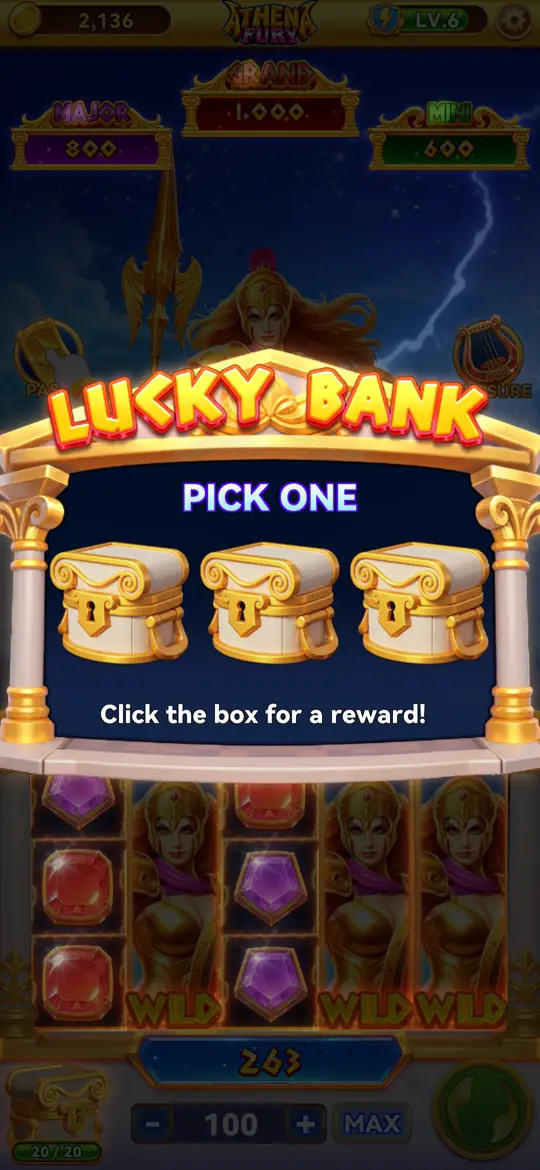 Athena Fury Slots screen used for the jackpot guide